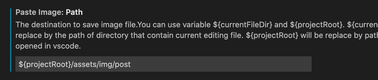 vscode setting
